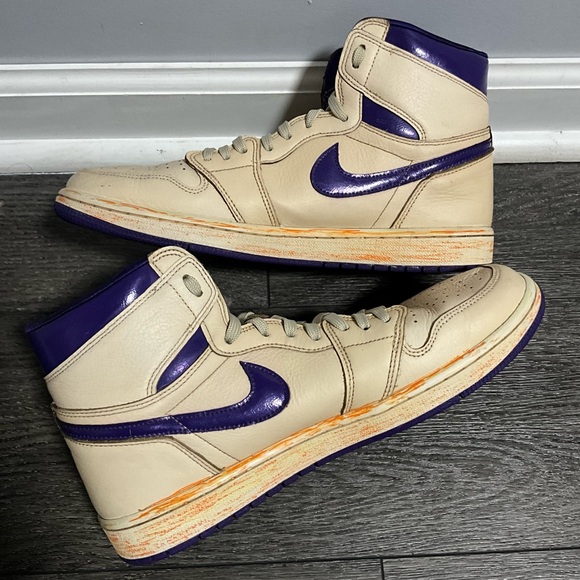 Nike Jordan 1 Retro High OG Metallic Purple 2021,unisex SIZE 12(CM 29 - Picture 3 of 16
